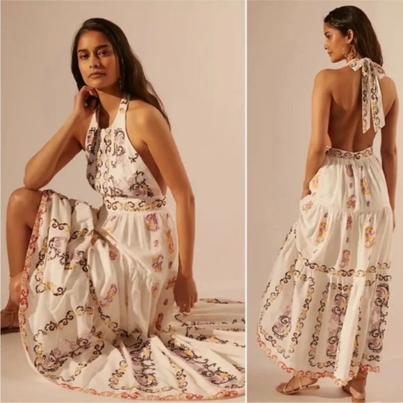 Anthropologie Backless Maxi Dress - Picture 6 of 16